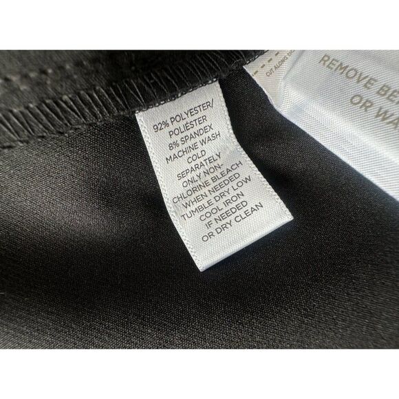 LOFT Wraparound Flounce Flare Dress Black Women's Plus Size 16 NEW - Picture 6 of 11